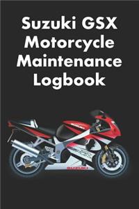 Suzuki GSX Motorcycle Maintenance Logbook