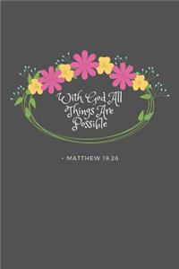 With God All Things Are Possible