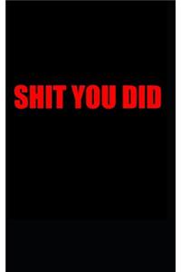 Shit You Did