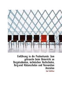 Einf Hrung in Die Probierkunde