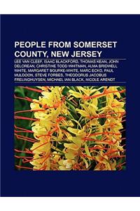 People from Somerset County, New Jersey