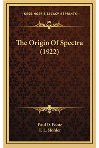 Origin Of Spectra (1922)