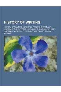 History of Writing