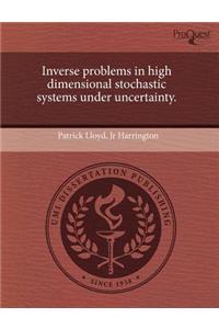 Inverse Problems in High Dimensional Stochastic Systems Under Uncertainty