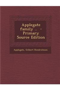 Applegate Family ..