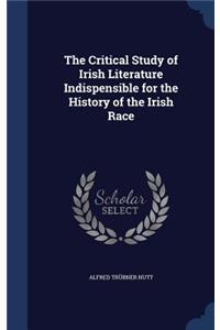 Critical Study of Irish Literature Indispensible for the History of the Irish Race