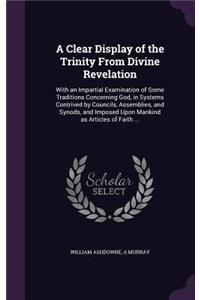 Clear Display of the Trinity From Divine Revelation