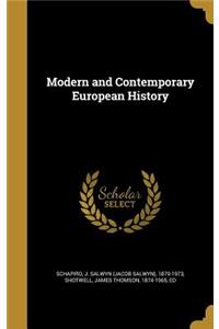 Modern and Contemporary European History