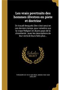 Les vrais povrtraits des hommes illvstres en piete et doctrine
