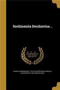 Sochineniia Derzhavina ..