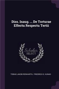 Diss. Inaug. ... de Torturae Effectu Respectu Tertii