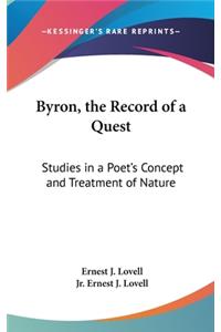Byron, the Record of a Quest