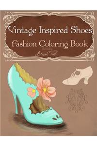 Vintage Inspired Shoes Fashion Coloring Book