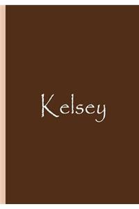 Kelsey - Brown Notebook / Journal / Blank Lined Pages / Soft Matte