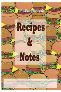 Blank cookbook
