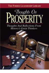 Thoughts on Prosperity