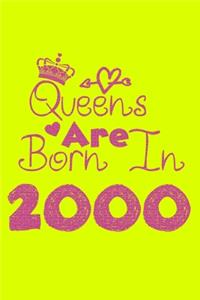 Queens Are Born In 2000 Notebook