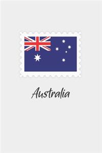 Australia flag minimalist notebook