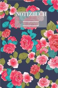 Notizbuch Garten Muster Pattern Pflanzen Blumen Pflanze Flower Blüte Rose Pink: - 111 Seiten - EXTRA Kalender 2020 - Einzigartig - Kariert - Karo - Raster - Geschenk - Geschenkidee