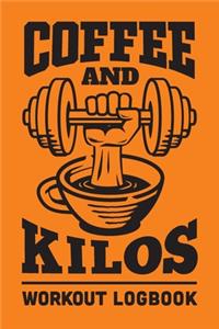 Gym and Coffee Workout Logbook - Dumbell Coffee Cup