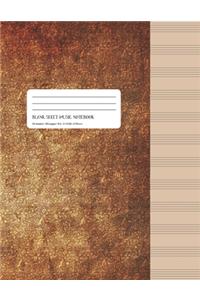 Blank Sheet Music Notebook