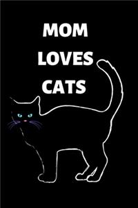Mom loves cats notebook