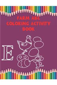 Farm ABC Coloring Activity Book
