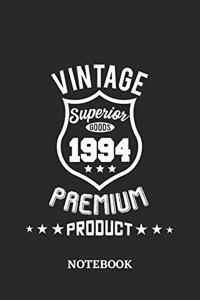 1994 Vintage Superior Premium Product Notebook
