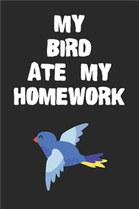 My Bird Ate My Homework Notebook