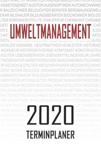 Umweltmanagement - 2020 Terminplaner