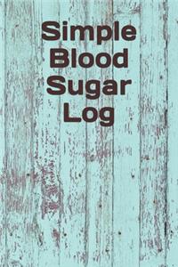Simple Blood Sugar Log