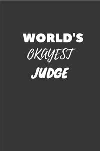 World's Okayest Judge Notebook