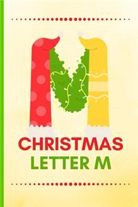 Christmas Letter M