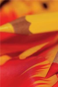 Cool Yellow and Orange Colored Pencils Journal