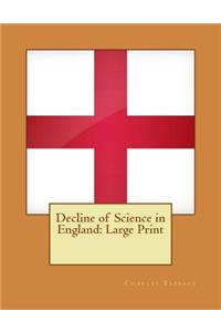 Decline of Science in England