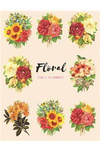 Floral Bouquet Daily Planner (Undated)