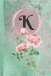 Personalized Monogrammed Letter K Journal