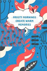 Frosty Mornings Create Warm Memories: Winter Thoughts Gift: This Is a Blank, Lined Journal That Makes a Perfect Scandinavian Saying Gift for Men or Women. It's 6x9 with 120 Pages, a Conv