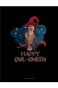 Happy Owl-Oween: Two Column Ledger