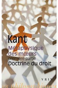 Metaphysique Des Moeurs Premiere Partie Doctrine Du Droit