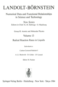 Carbon-Centered Radicals I / Kohlenstoffradikale I