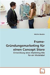 Frame-Gründungsmarketing für einen Concept Store