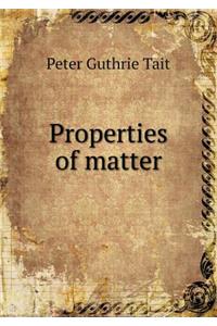 Properties of Matter