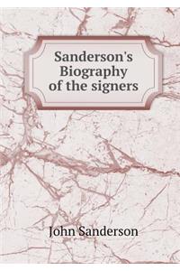Sanderson's Biography of the Signers