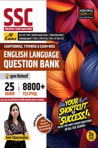 Examcart Latest SSC English Question Bank Book By Soni Vijayvargiya for SSC GD | MTS | Delhi Police | Selection Post | CHSL | Stenographer | CPO & CGL (Tier 1 & 2) 2025 exam