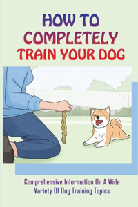 How To Completely Train Your Dog