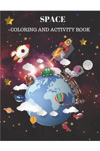 Space Coloring and Activity Book