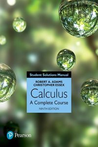 Student Solutions Manual for Calculus: A Complete Course, 9/e