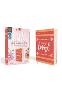 NIV, Girls' Ultimate Backpack Bible, Faithgirlz Edition, Compact, Flexcover, Coral, Red Letter, Comfort Print