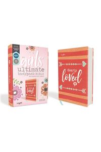 Niv, Girls' Ultimate Backpack Bible, Faithgirlz Edition, Compact, Flexcover, Coral, Red Letter Edition, Comfort Print